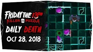 Friday the 13th: Killer Puzzle Daily Death Solution - October 28, 2018