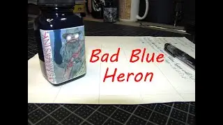 Noodler's Bad Blue Heron ink test