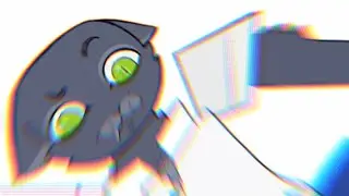 Cat on low budget is stuck in the void doing quirky poses, song: Feel Me by Sui Uzi