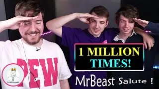 MrBeast Salute ! Everybody rise for the national anthem Over one million times