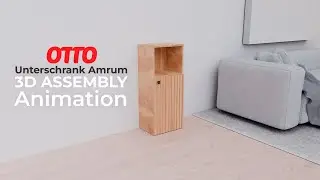 3D Montageanleitung: Bad-Unterschrank 