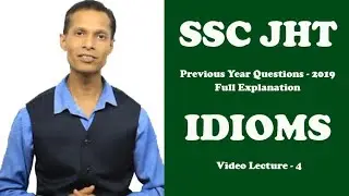 SSC JHT Previous Year Idioms and Phrases-2019
