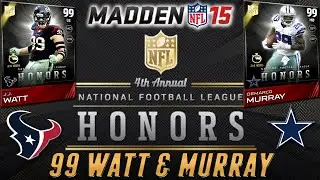 MUT 15 - 99 JJ Watt & 99 DeMarco Murray NFL Honors Bundle Opening in Madden 15 Ultimate Team