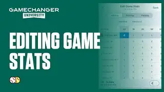 Edit Game Stats | GameChanger University