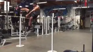 DTATHLETE nearly FAILS jumping over 5 1/2 feet Hurdle