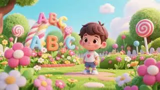Candy Garden ABC Flowers 🍬🌸🔤 | Kids Songs & Nursery Rhymes