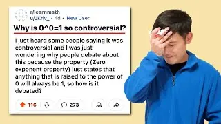 Why is 0^0=1 so controversial? Reddit r/learnmath