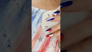 Red, White & Blue Color Block Nails #4thofjuly2025 #nails #nauticalvibes #crueltyfreebeauty