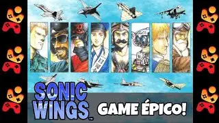 SONIC WINGS / AERO FIGHTERS (SNES) - Gameplay no HARD at&eacute; zerar! | @coopmultiplayer