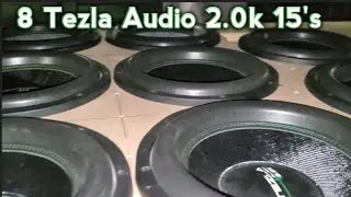 BANGIN TEZLA AUDIO NO WALL BASS DEMO 8 2.0k 15s on 2 salt 8k amps