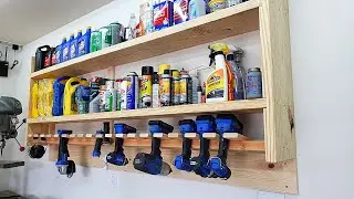 🛠🛠🛠 New power tool rack, me rambling about garage projects