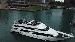 Lake Michigan Aerial Shot | Drone View of Anita Dee by Chicago&rsquo;s FDR Bridge