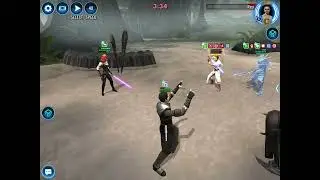SWGOH - GAC - 3v3 - EP, SK vs Rey, Enfys Nest DC