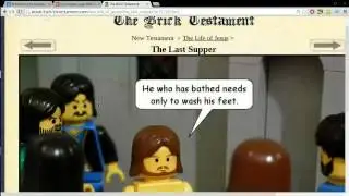 Last Supper Lego Bible Brick Testament