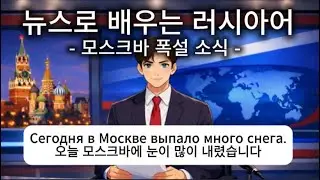 뉴스로 배우는 러시아어 EP. 01 모스크바 폭설