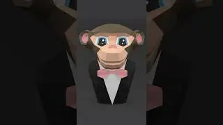 Chimp Table Top Papercraft #papercraft #paperart #paper #chimpanzee #loopanimationstudios