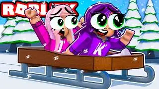 100 Player Sledding on Roblox
