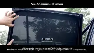 AUSGO Foldable Magnetic Sun Shade Car Screen Mesh Window Shade Cover