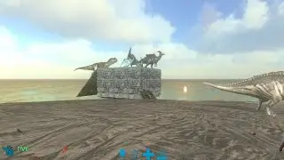 Ark Mobile Pvpxc: Building My Raft Base Trying To Tame Solo Life