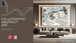Scribbles of Silence | Abstract Calligraphic Painting on iPad Pro | Infinite Painter Process