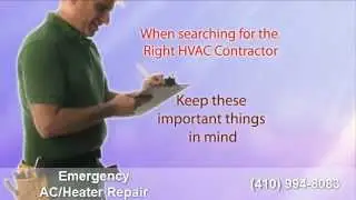 Emergency Heating AC Repair Services Columbia MD| HVAC Service in Baltimore MD