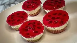 Pomegranate Cheesecake - Yalda Dessert - No Bake Cheesecake