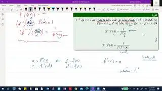 التحليل الحقيقي 55 (مشتقة الدالة العكسية)