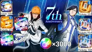 Bleach Brave Souls 7th Anniversary Ticket summons!
