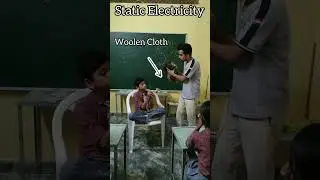 बिना बैटरी के बल्ब कैसे जलाए💡 | Static Electricity | #science #funny #shorts 🔥🔥