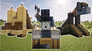 How to Build Medieval War Machines & Statues in Minecraft
