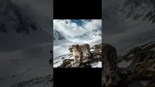 Rare Snow Leopard Sighting #shorts #shortsfeed #snowleopard  #rareanimals  #wildlife #nature #beauty