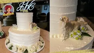 Textured Buttercream Wedding Cake 💕 Crazy Cake Delivery 🍰 Cakes with Lorelie