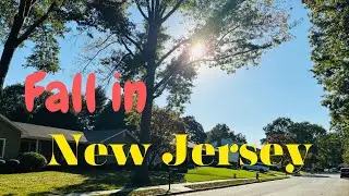 🍁 Walking in North Brunswick, New Jersey During Fall | Relaxing Autumn Walk Tour 🍁