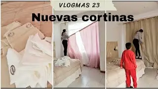 🎄VLOGMAS #23 NUEVAS CORTINAS PARA LA RECAMARA ♥️😃