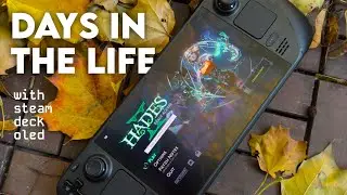 уезжаю на выходные с новой колодой Steam Oled ☁️🍁 | игровой блог