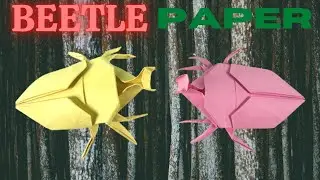 How To Make Easy Beetle Paper | DIY Origami Beetle Craft