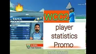 WCC2 player statistics unofficial promo ||BY RJ Gaming