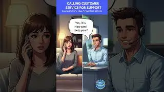 Calling Customer Service for Support &ndash; Simple English Conversation  #learnenglish #english #help
