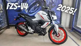 Launch Alert-2025 Yamaha FZS V4, New Ico Vermilion color, All Changes, On Road price?