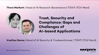 Gaps & Challenges of AI-based Applications | Keynote by Vasilios Danos & Thora Markert (T&Uuml;VIT Nord)