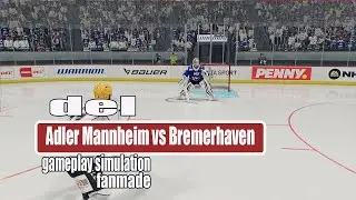 Adler Mannheim vs Bremerhaven | DEL Ice Hockey | Gameplay Simulation