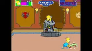 The Simpsons Arcade Game &ndash; Final Boss Fight & Ending 🤖 Mr. Burns Mech Battle (1991 Konami)