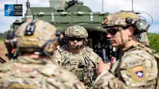 NATO multinational battlegroup in Romania practises gunnery