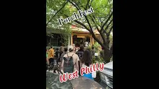 Live music on every porch-west Philly.@porchfestwestphilly #porchfest #westphilly #summerfun