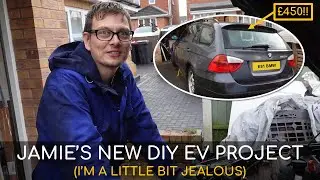 Bargain King!  Quick visit to see @JamieJones1985 &pound;450 DIY EV project - E91 BMW + Lexus GS450h