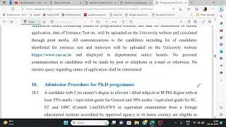 Sikkim University PhD Admission 2023 | PhD Admission Notification 2023