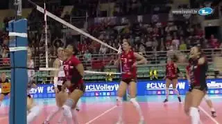 Now that's a celebration! Carla COTITO and ASPTT MULHOUSE VB go nuts!