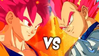 Goku SSG Vs Vegeta SSG In Dragon Ball FighterZ Mods