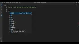 How to write our first program in c