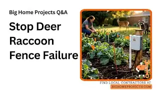 Low-Voltage Polywire Deer Raccoon Exclusion Fence